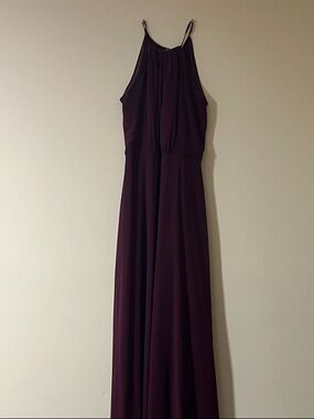 Women's Size 2- Plum Halter Levkoff Maxi Dress